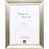 Efektný drevený rám profil 95 strieborný 20x28 cm antireflexné sklo