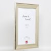 Efektný drevený rám profil 95 strieborný 20x28 cm antireflexné sklo