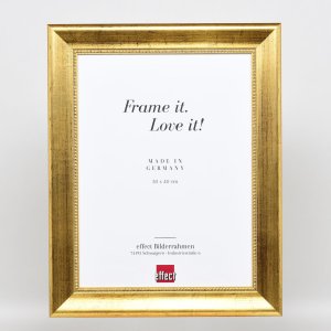 Efektný drevený rám profil 95 zlatý 20x30 cm normálne sklo