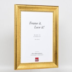 Efektný drevený rám profil 95 zlatý 20x30 cm normálne sklo