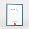 Efektný drevený rám profil 35 modrý 21x29,7 cm antireflexné sklo