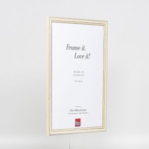 Efektný drevený rám profil 38 biely 21x29,7 cm akrylové sklo