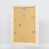 Efektný rám na obrazy z masívneho dreva 2240 biely 21x29,7 cm normálne sklo