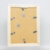 Efektný rám na obrazy z masívneho dreva 2240 biely 21x29,7 cm normálne sklo