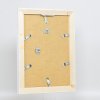 Efektný rám na obrazy z masívneho dreva 2240 biely 21x29,7 cm normálne sklo