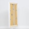 Efektný rám na obrazy z masívneho dreva 2240 biely 21x29,7 cm normálne sklo
