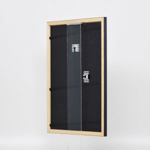 Efektný drevený rám profil 38 sivý 23x70 cm normálne sklo