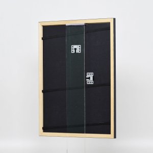 Efektný drevený rám profil 38 sivý 23x70 cm normálne sklo