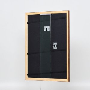 Efekt drevený rám profil 89 tmavohnedý 23x70 cm normálne sklo