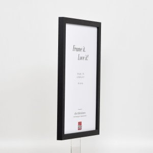 Efektný drevený rám profil 33 čierny 23x70 cm antireflexné sklo