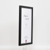 Efektný drevený rám profil 33 čierny 23x70 cm antireflexné sklo