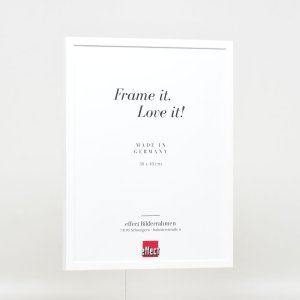Efektný drevený rám profil 35 biely 24x30 cm antireflexné sklo