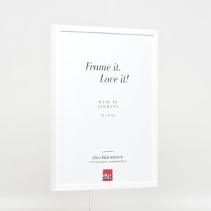 Efektný drevený rám profil 35 biely 24x30 cm antireflexné sklo