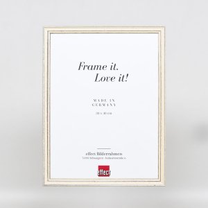 Efektný drevený rám profil 38 biely 25x30 cm antireflexné sklo