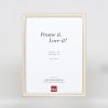 Efektný drevený rám profil 38 biely 25x30 cm antireflexné sklo