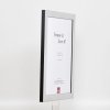 Efektný obrazový rám 2311 strieborný vysoký lesk 25x30 cm antireflexné sklo