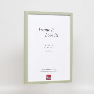 Efektný drevený rám profil 35 zelený 25x50 cm normálne sklo + dištančný rám