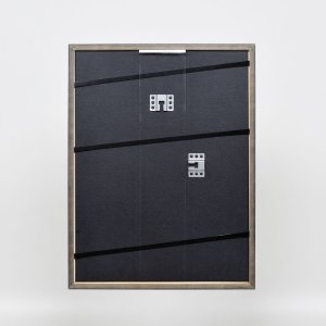 Efektný rám z masívneho dreva profil 25 sivý 25x60 cm antireflexné sklo