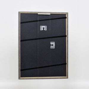 Efektný rám z masívneho dreva profil 25 sivý 25x60 cm antireflexné sklo
