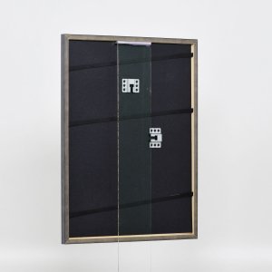 Efektný rám z masívneho dreva profil 25 sivý 25x60 cm antireflexné sklo