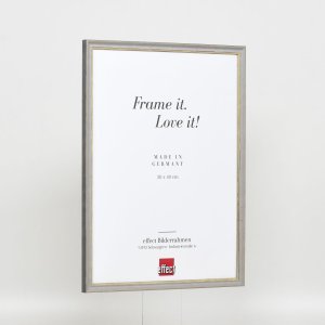 Efektný rám z masívneho dreva profil 25 sivý 25x60 cm antireflexné sklo