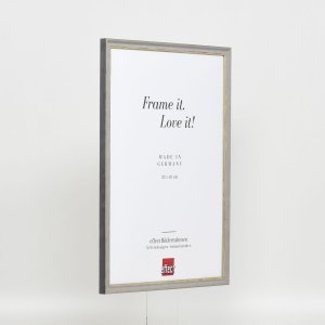 Efektný rám z masívneho dreva profil 25 sivý 25x60 cm antireflexné sklo
