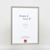 Efektný rám z masívneho dreva profil 25 sivý 25x60 cm antireflexné sklo