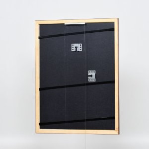 Efekt drevený rám profil 89 tmavo hnedý 25x70 cm normálne sklo