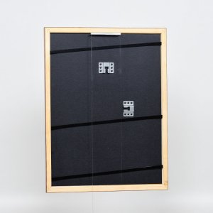 Efekt drevený rám profil 89 tmavo hnedý 25x70 cm normálne sklo