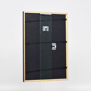 Efektný drevený rám profil 23 orechová hnedá 25x70 cm číre sklo