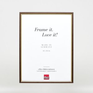 Efektný drevený rám profil 23 orechová hnedá 25x70 cm číre sklo