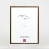 Efektný drevený rám profil 23 orechová hnedá 25x70 cm číre sklo