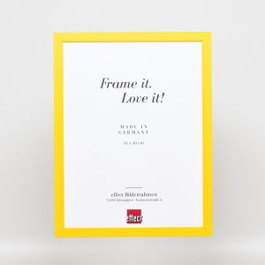Drevený rám Top Cube 25x70 cm žlté antireflexné sklo