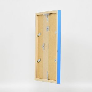 Drevený rám Top Cube 25x70 cm modré antireflexné sklo
