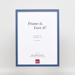 Efektný drevený rám profil 35 modrý 25x70 cm normálne sklo + dištančný rám