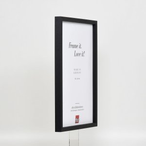 Efektný drevený rám profil 35 čierny 25x70 cm normálne sklo + dištančný rám