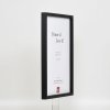 Efektný drevený rám profil 35 čierny 25x70 cm normálne sklo + dištančný rám