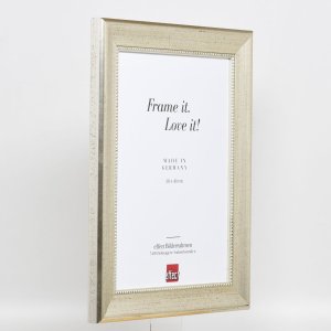 Efektný drevený rám profil 95 strieborný 25x70 cm antireflexné sklo