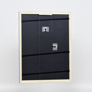 Efektný drevený rám profil 89 modrý 25x80 cm normálne sklo