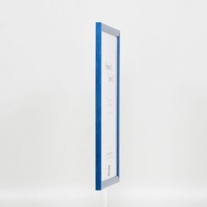 Efektný drevený rám profil 89 modrý 25x80 cm normálne sklo