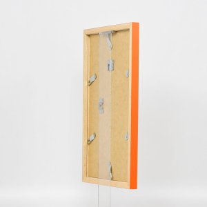 Drevený rám Top Cube 25x80 cm oranžové normálne sklo