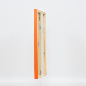 Drevený rám Top Cube 25x80 cm oranžové normálne sklo