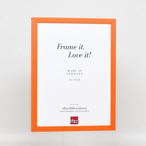 Drevený rám Top Cube 25x80 cm oranžové normálne sklo