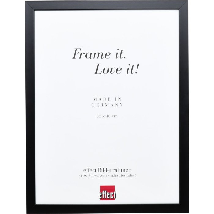 Drevený rám Top Cube 25x80 cm čierne antireflexné sklo
