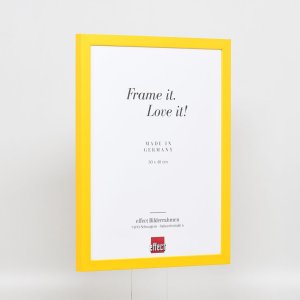 Drevený rám Top Cube 27x48 cm žlté antireflexné sklo
