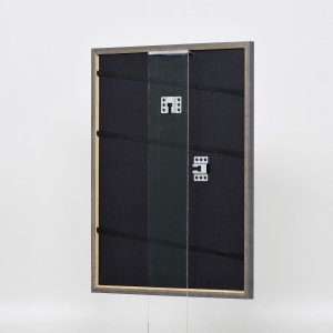 Efekt rám z masívneho dreva profil 25 orechová hnedá 29,7x42 cm číre sklo