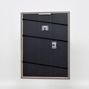 Efekt rám z masívneho dreva profil 25 orechová hnedá 29,7x42 cm číre sklo