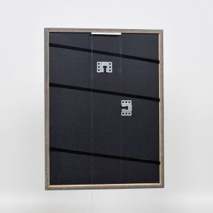 Efekt rám z masívneho dreva profil 25 orechová hnedá 29,7x42 cm číre sklo