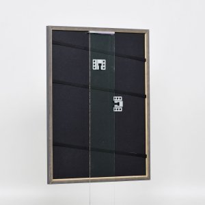 Efekt rám z masívneho dreva profil 25 orechová hnedá 29,7x42 cm číre sklo
