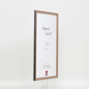 Efekt rám z masívneho dreva profil 25 orechová hnedá 29,7x42 cm číre sklo